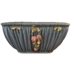 Antique Weller Pottery Window Vase Blue Drapery Cottagecore Romantic
Prairie